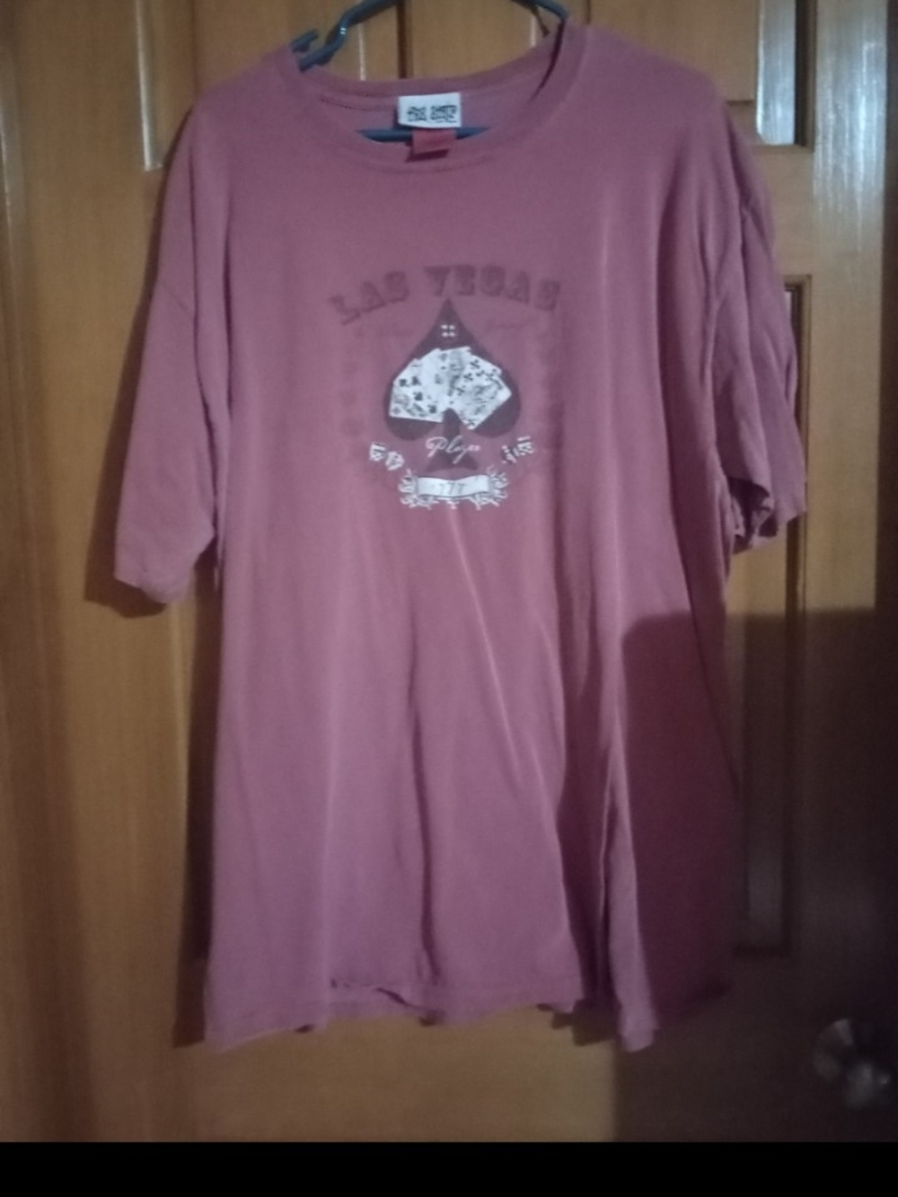 Washed Rose Graphic Men’s T‑Shirt - Las Vegas Print